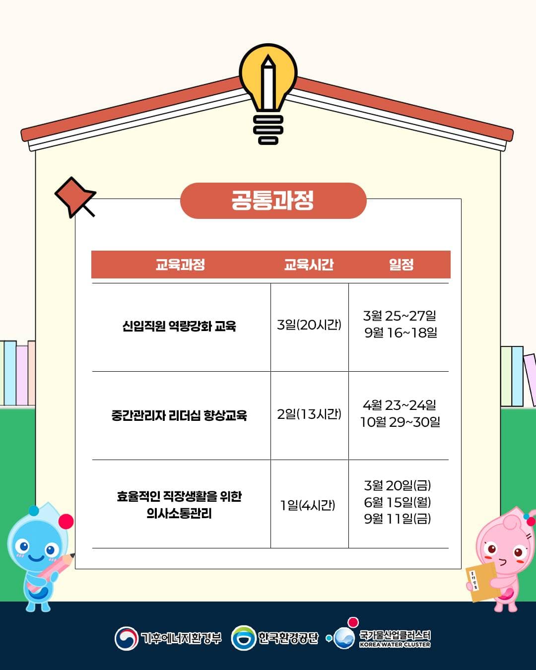 2026년 물기업 재직자 양성 무상 교육 과정 원문 공고문 2